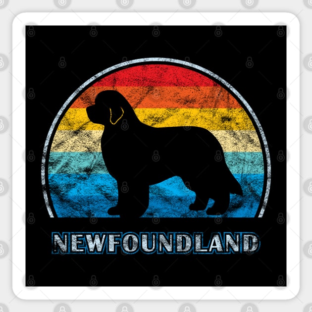 Newfoundland Vintage Design Dog Sticker by millersye